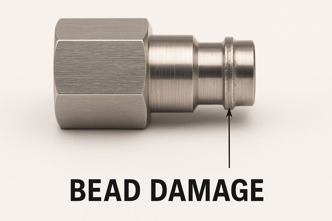 bead-damage sealing bead damage